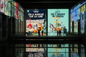 Tintin au Bassin des Lumières