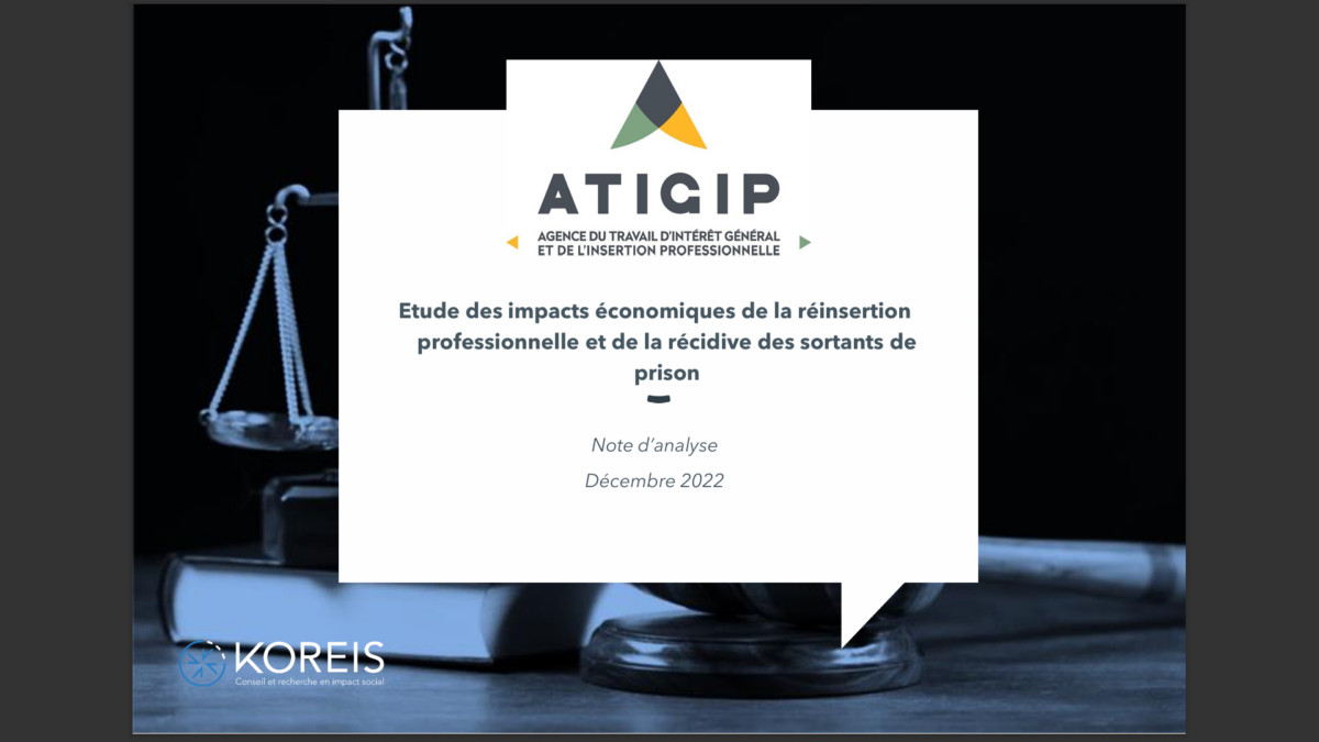 Sortants de prison : combien coûtent la réinsertion professionnelle et la récidive ?